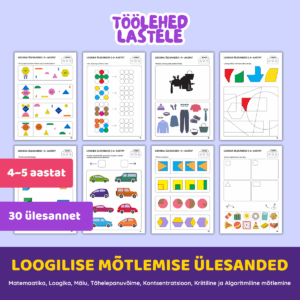 Loogilise mõtlemise ülesanded (4+ aastat)