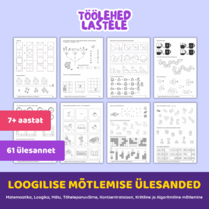 Loogilise mõtlemise ülesanded (7+ aastat)