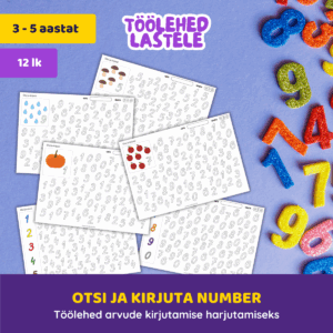 Töölehed „Otsi ja kirjuta numbrid