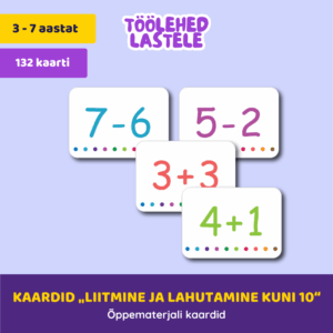 Kaardid „Liitmine ja lahutamine kuni 10“