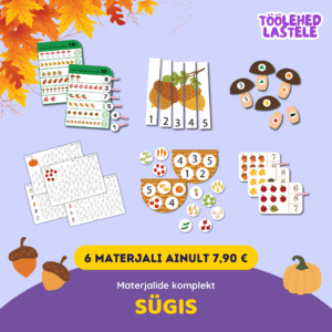 Sügise töölehtede komplekt
