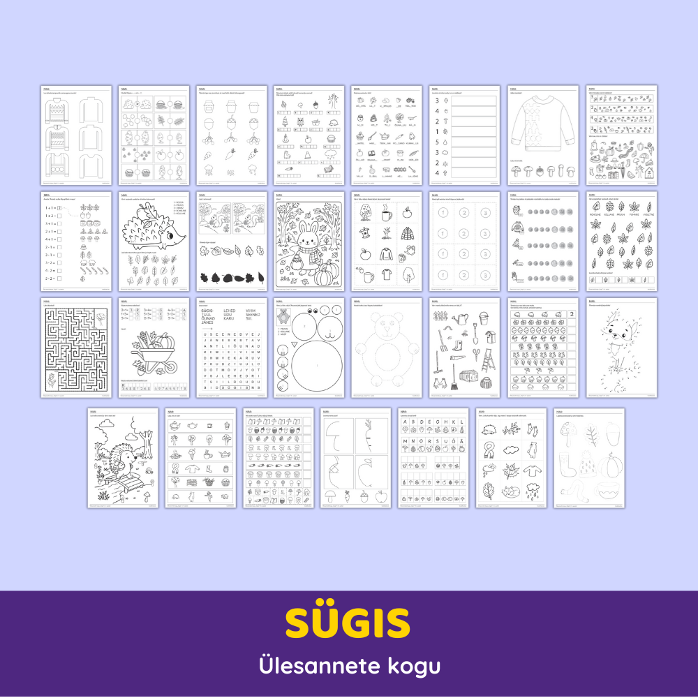 Ülesannete kogu „Sügis“ | 5+ aastat - Image 2